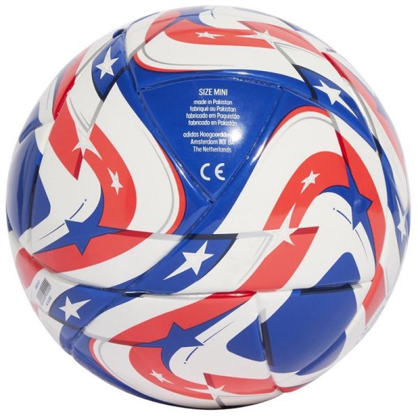 Adidas FCWC soccer ball, mini size, white-blue-red color