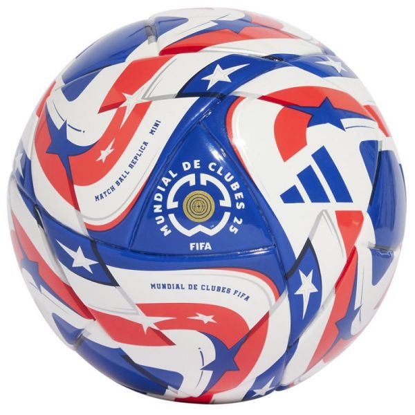 Adidas FCWC soccer ball, mini size, white-blue-red color