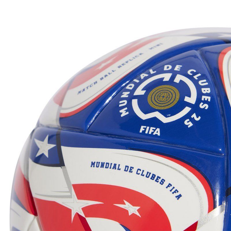 Adidas FCWC soccer ball, mini size, white-blue-red color