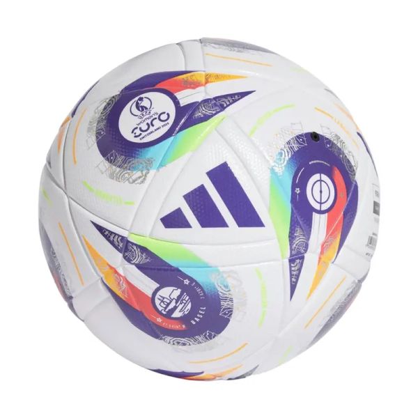 Adidas Euro 25 Switzerland League Womens soccer ball, size 5, color white-purple-red-yellow