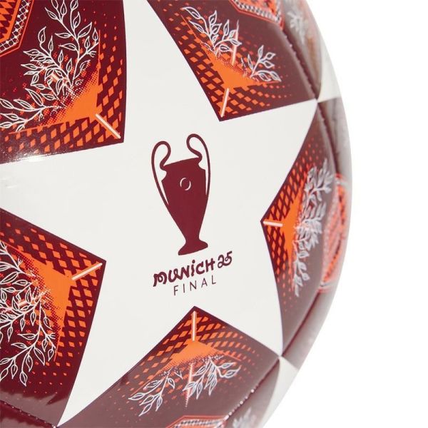 Adidas UCL Club soccer ball, red and white color