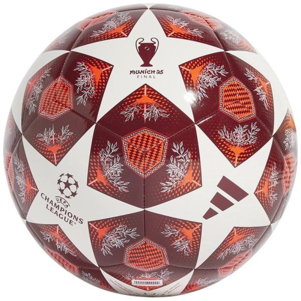 Adidas UCL Club soccer ball, red and white color