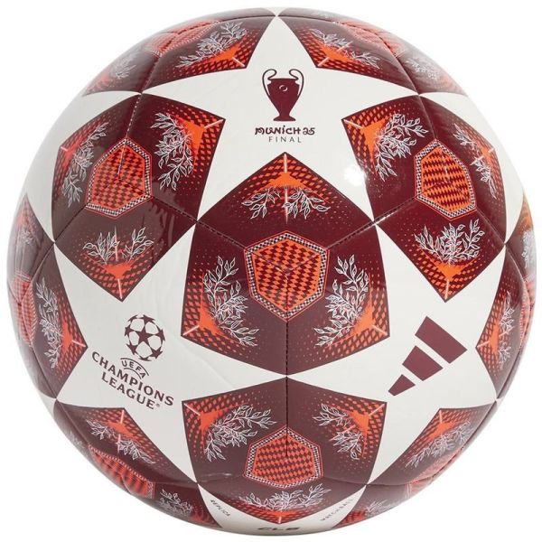 Adidas UCL Club soccer ball, red and white color