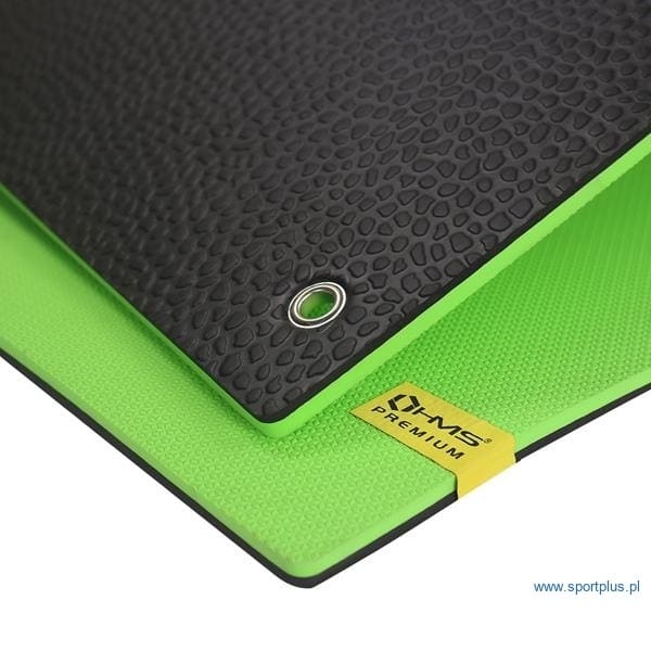 HMS MFK03 gymnastic mat with holes, green-black color