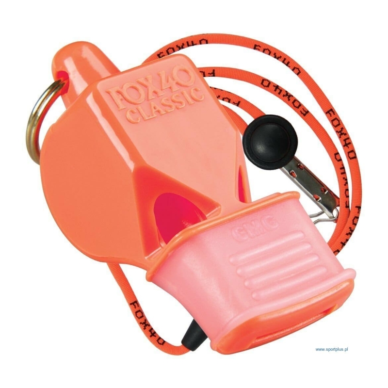 Fox 40 Classic CMG whistle with cord , orange color