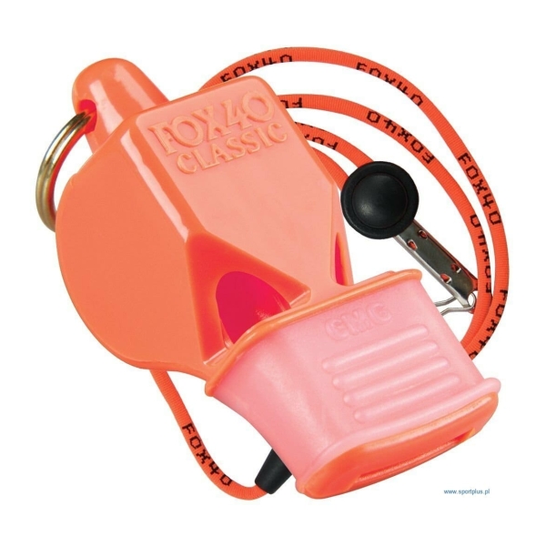 Fox 40 Classic CMG whistle with cord , orange color