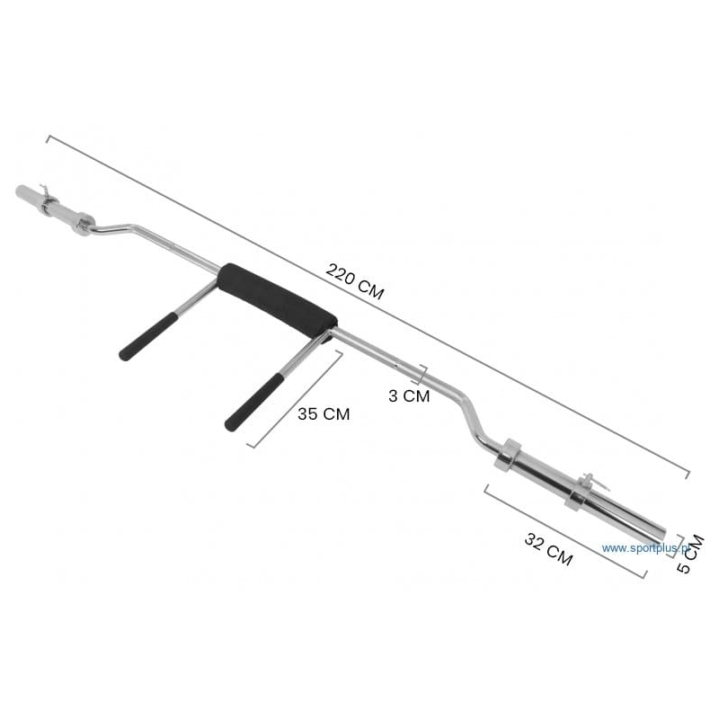 Olympic squat bar 220cm