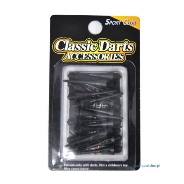 Dart tips black - 24 pcs.