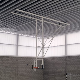 Fixing structures for sports halls